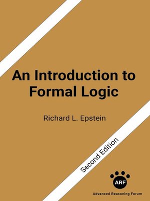 cover image of An Introduction to Formal Logic